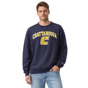 Champion Chattanooga Mocs Unisex Sweatshirt Navy Crewneck Pullover Sz XL